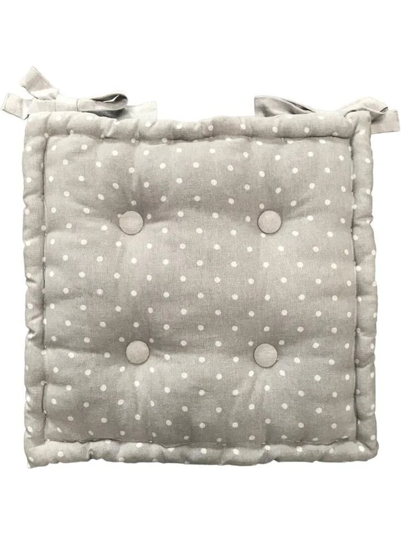 Assise matelassée imprimé 'CHARME' 'TODAY' Gris clair