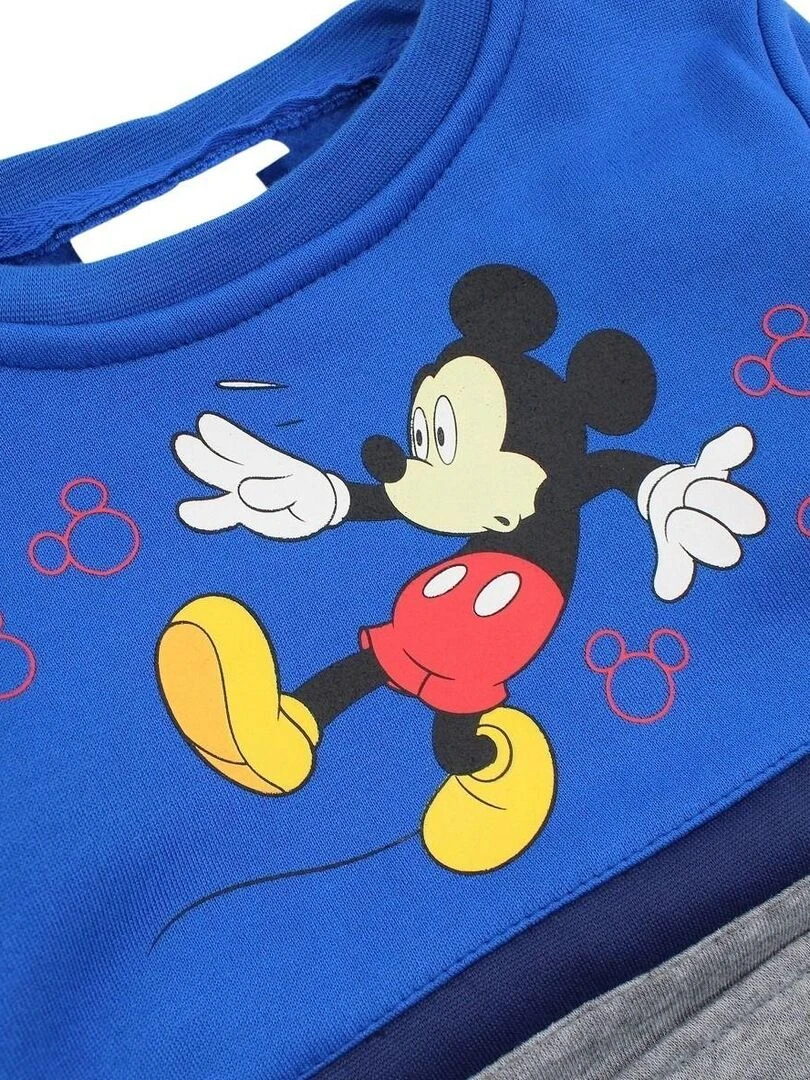 Disney   Sweat garçon imprimé Mickey   Bleu