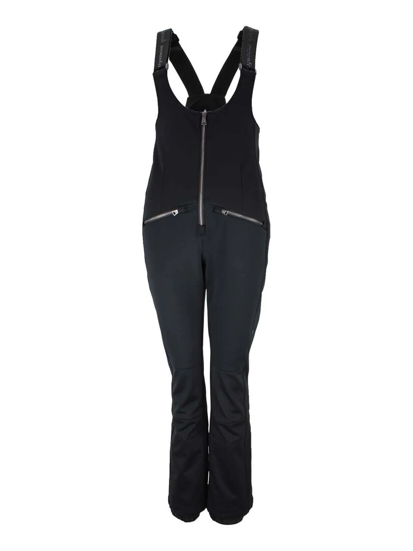 Salopette de ski softshell femme ACHIC Noir Noir