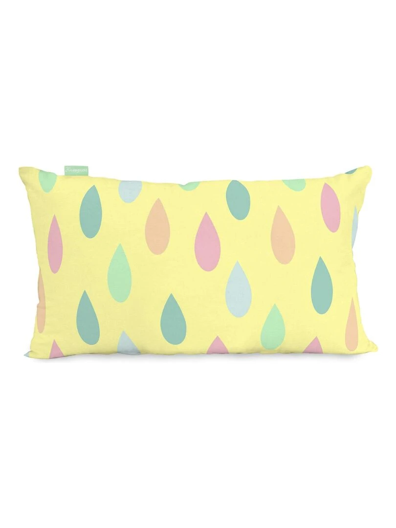 Housse de coussin Rainbow "Happyfriday"   Blanc