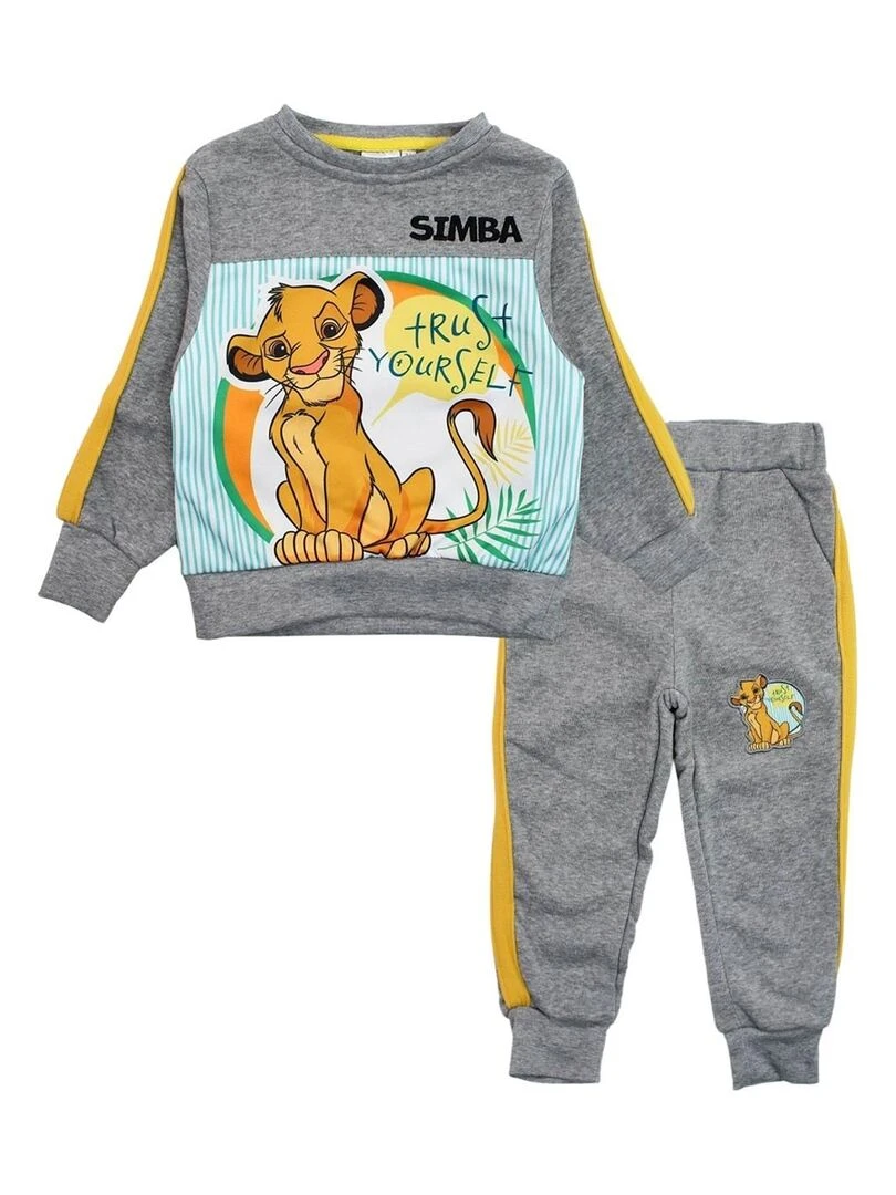 Disney Jogging garçon imprimé Le Roi Lion Gris