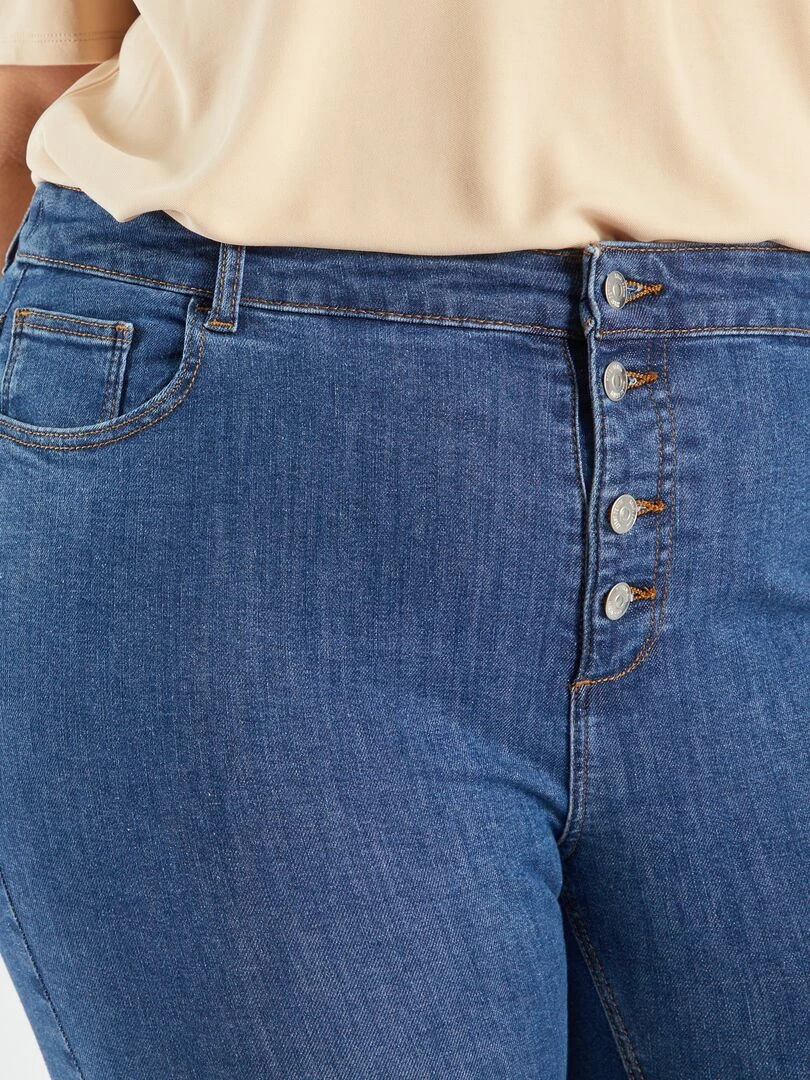 Jean skinny à taille haute   L32   Bleu