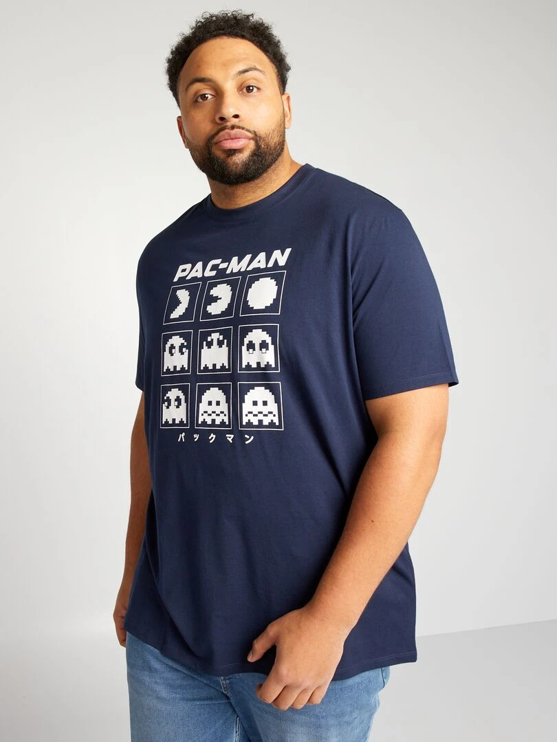 T shirt en jersey 'Pac Man'   Noir