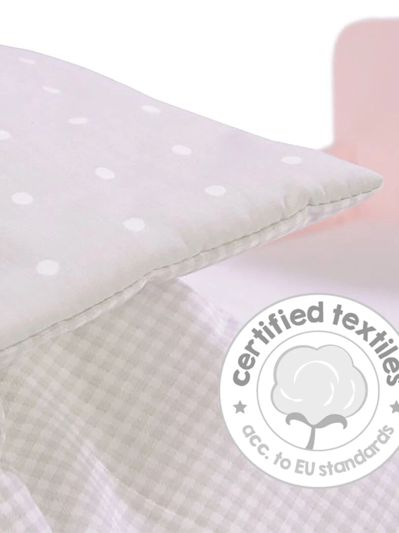 ROBA Lit de Poupée en Bois "Princess Sophie" Inclus Textile Rose/Gris N/A