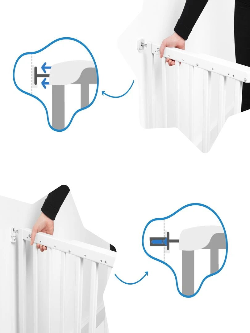 Barrière De Sécurité Extensible 'deco Pop Badabulle'   Noir