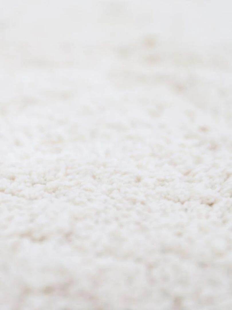 Tapis rond Perla écru (110 cm) Ecru