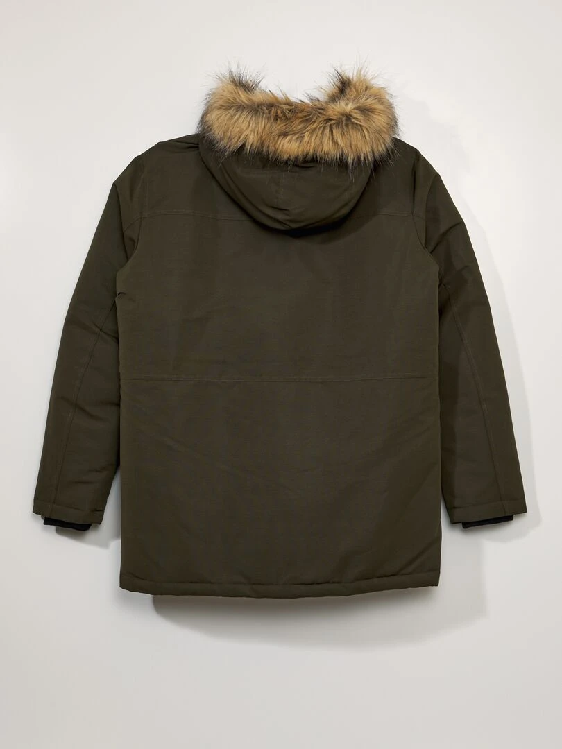 Parka à capuche Kaki