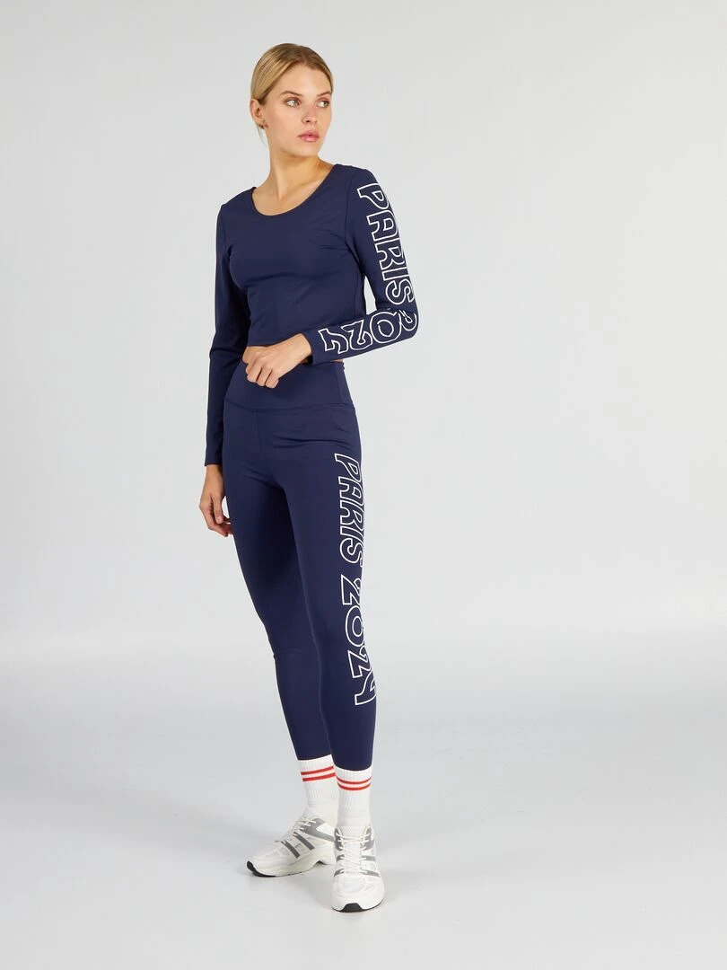 T shirt de sport Paris 2024 Bleu
