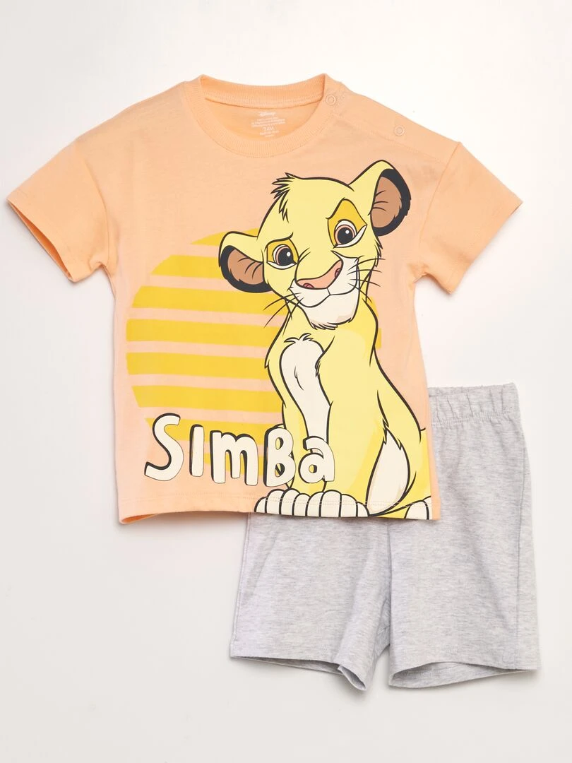 Ensemble de pyjama 'Simba' 2 pièces Orange