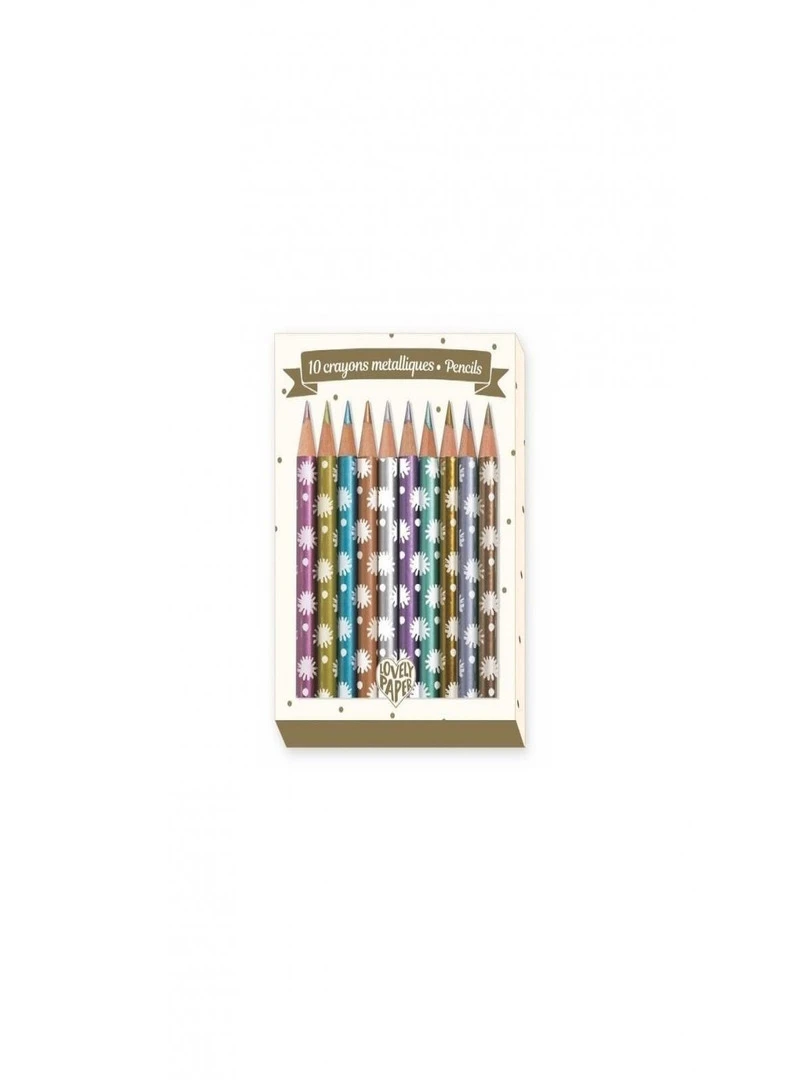 10 Crayons Métalliques Chic N/A