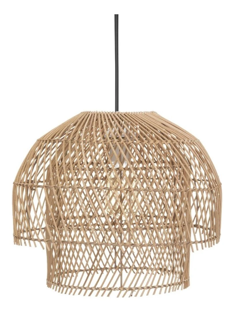 Suspension rotin Kery naturel D38 Beige