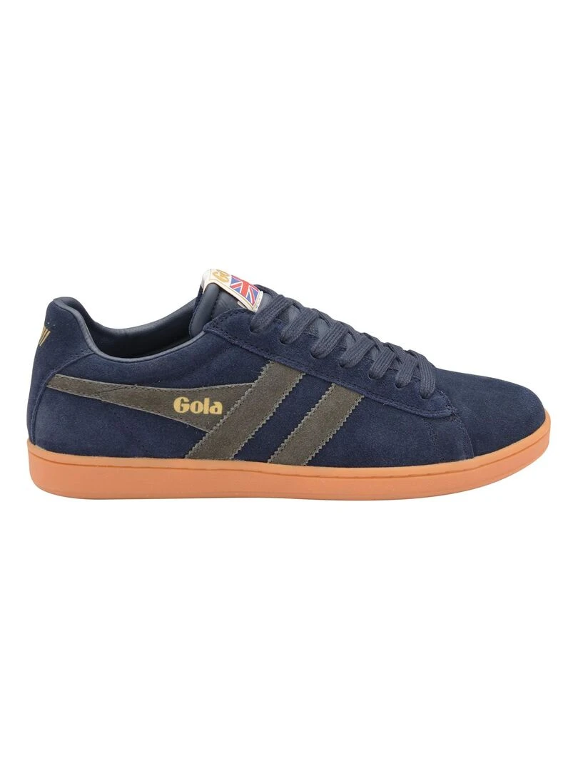 Baskets Gola Harrier Leather   Blanc Vert
