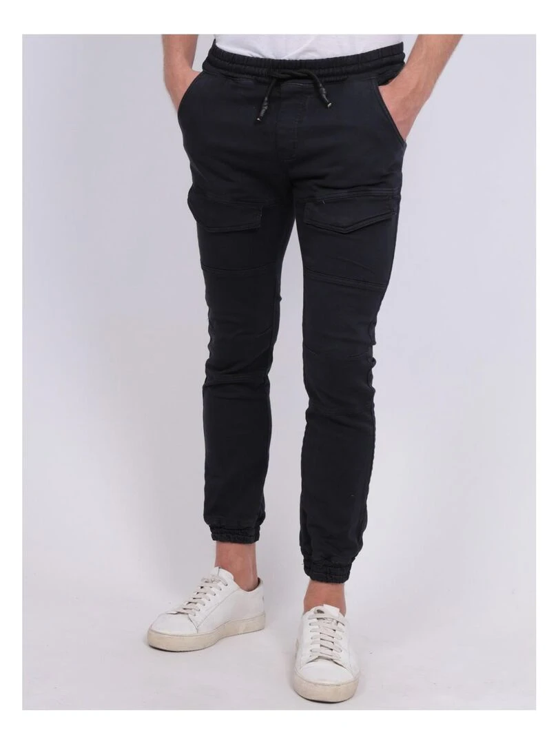 Pantalon battle molleton CLOGO Bleu marine