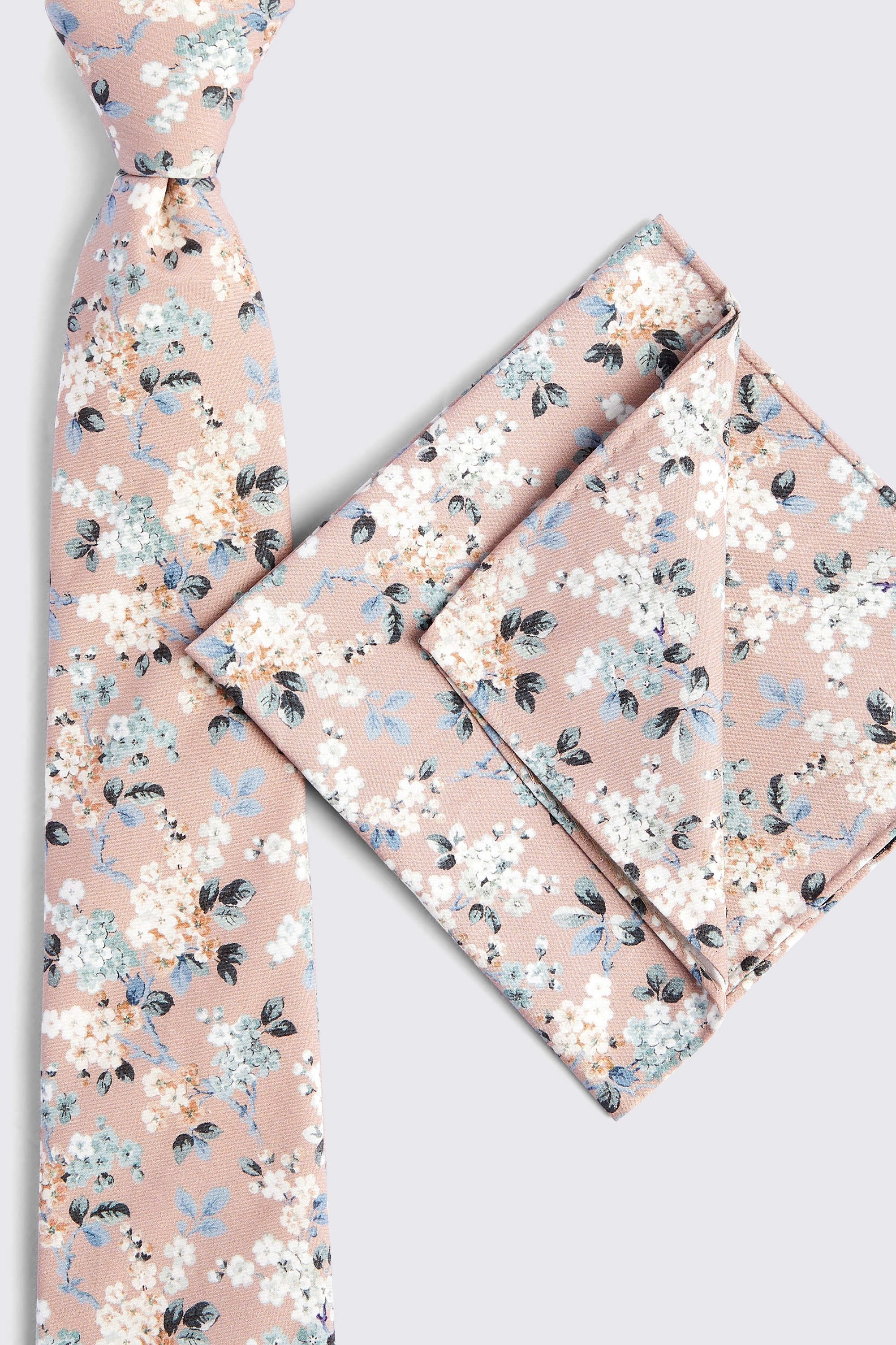 Dusty Pink Ditsy Floral Pocket Square Made With Liberty Fabric   Buy Online at Moss