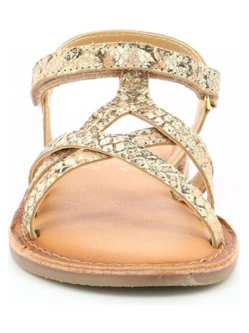 Sandales Cuir Canissa   Doré/or