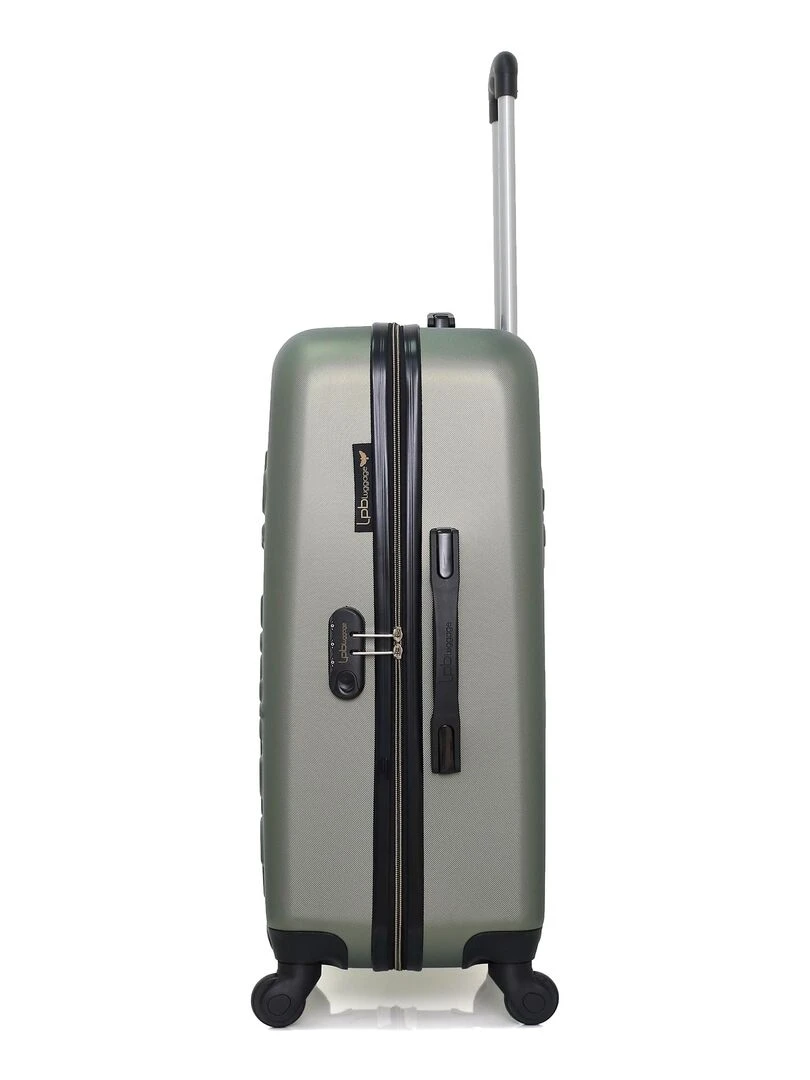 LPB LUGGAGE   VALISE WEEKEND ABS ELEONOR 4 ROUES 65 CM   Vert kaki