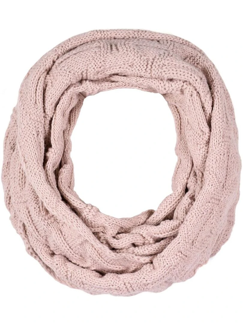 Snood Nora Made in UE Vieux rose