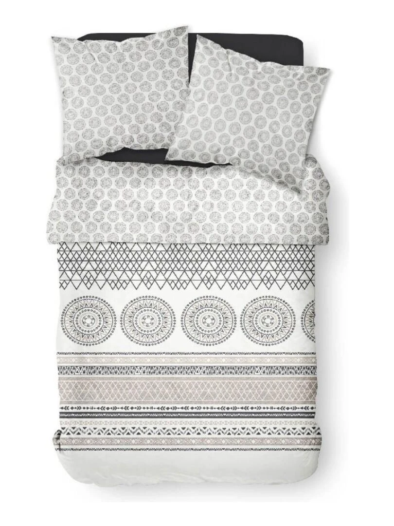 Housse de couette Sunshine Namanar + taie(s) 100% coton 57 fils Blanc