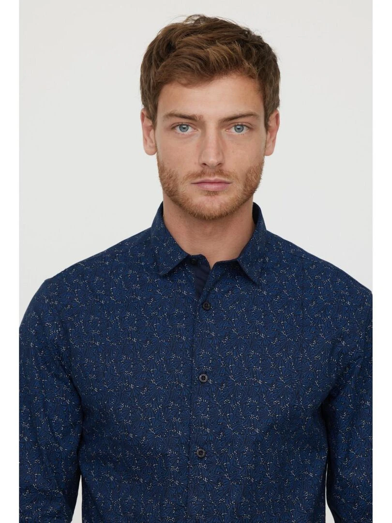 Lee Cooper   Chemise manches longues coton  DYM   Bleu marine