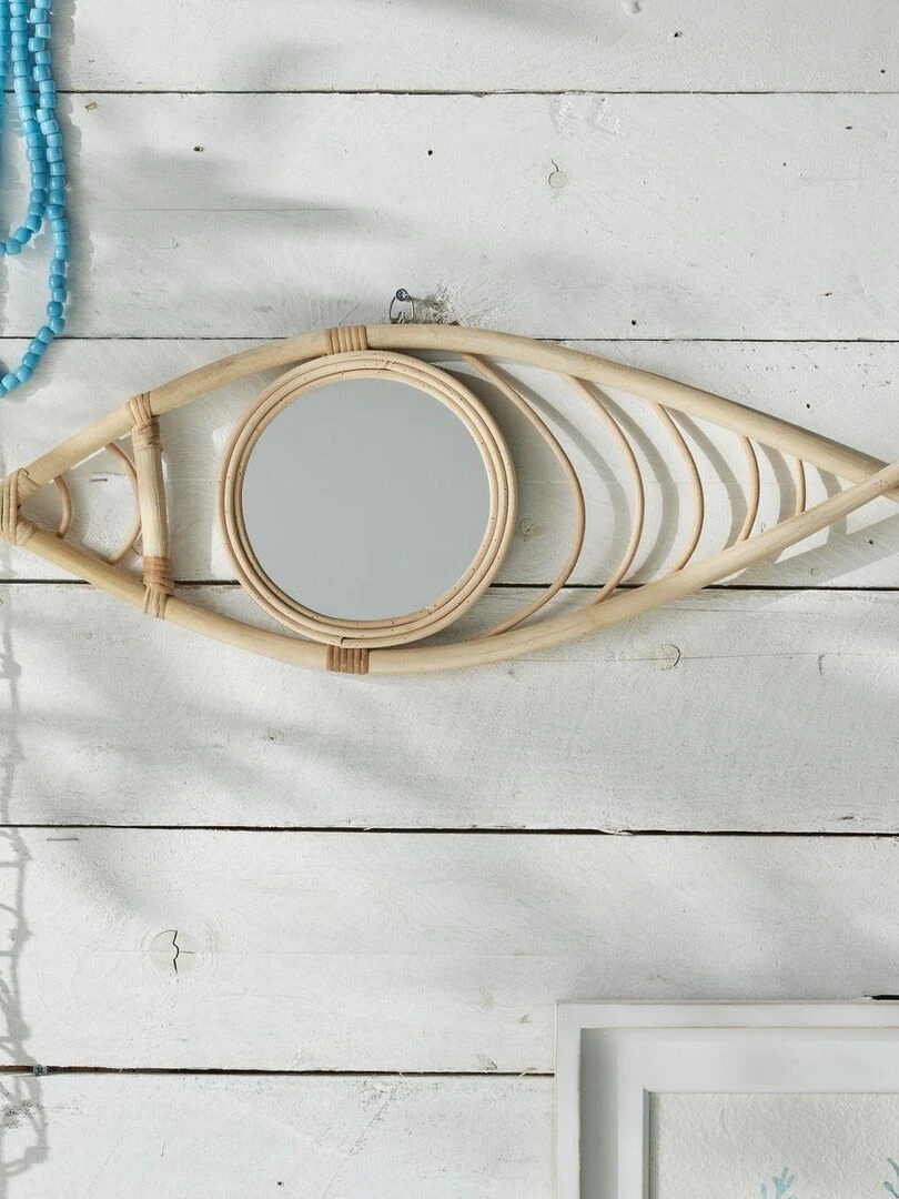 Miroir forme poisson BEACH HOUSE Beige