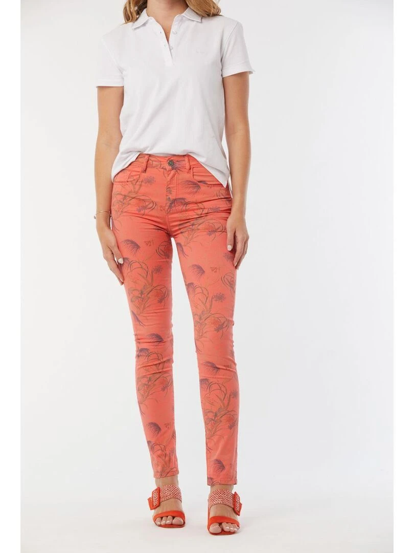 Lee Cooper Pantalon coton slim LC135 Orange