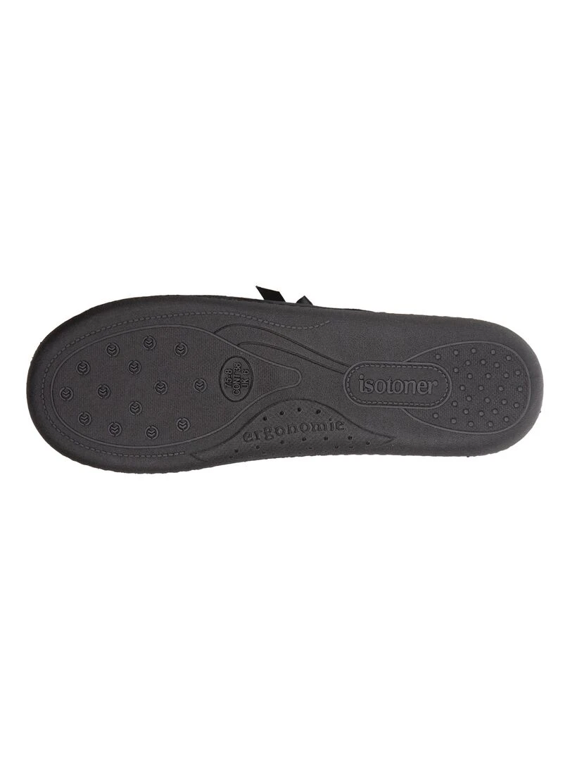 Chaussons mules Femme Noir Pois   Noir