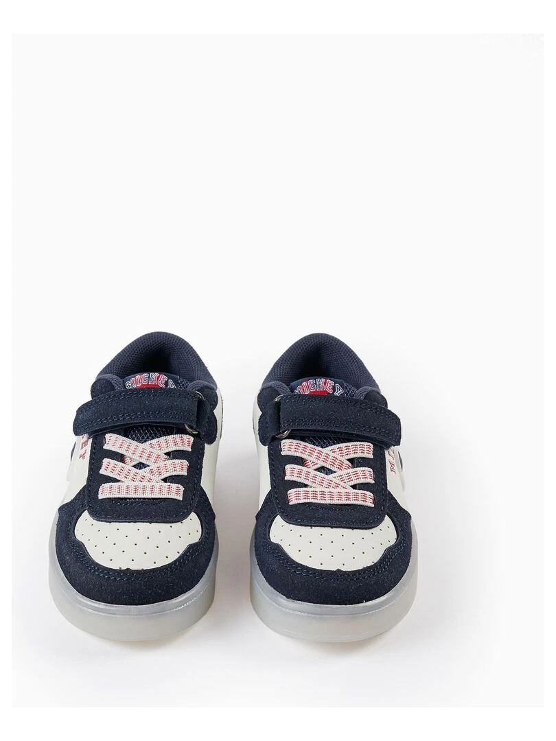 Baskets Lumineuses pour Bébé et Garçon 'Mickey' MICKEY Bleu foncé