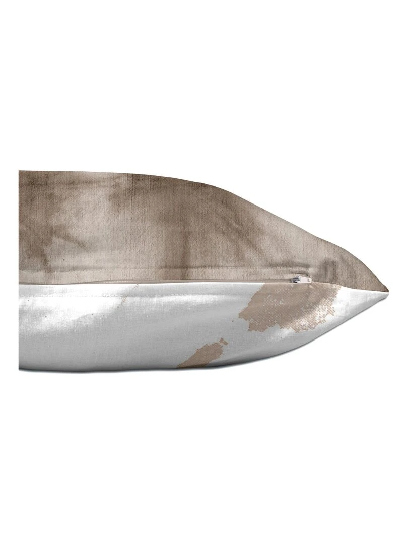 Housse de coussin Tie dye "Happyfriday"   Blanc