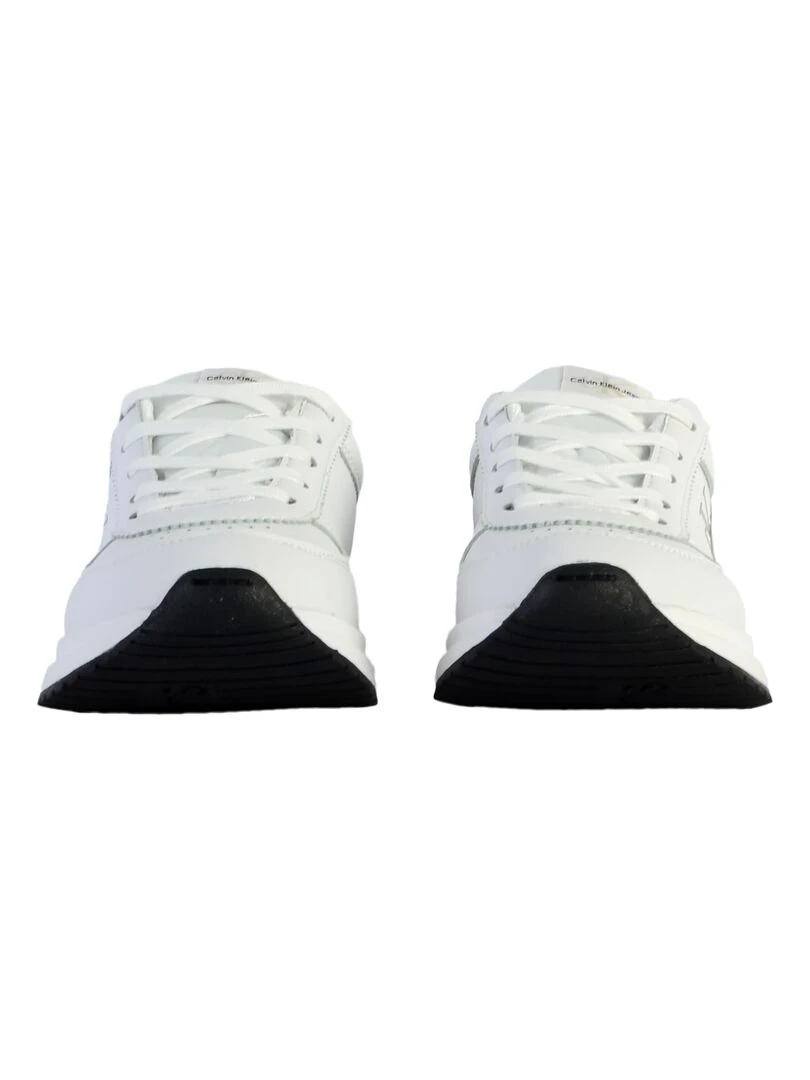 Basket à Lacets Juniors Calvin Klein Jeans Low Cut Lace Up   Blanc