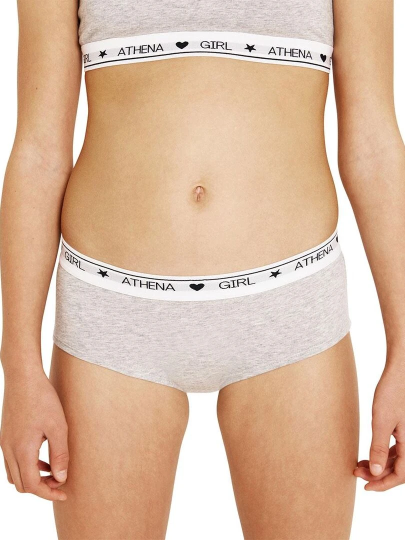 Lot de 2 boxers Coton Ultra Doux by   Fille   Gris Bleu