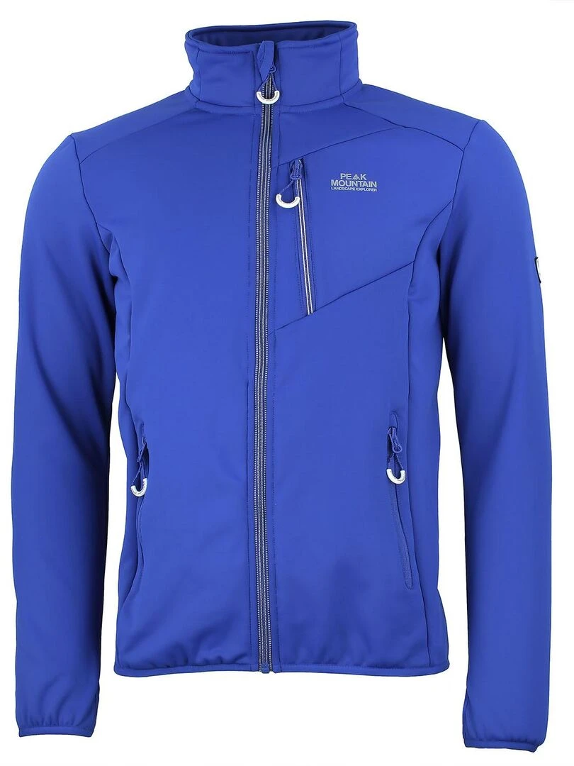 Blouson polarshell homme CLIMO PEAK MOUNTAIN Bleu