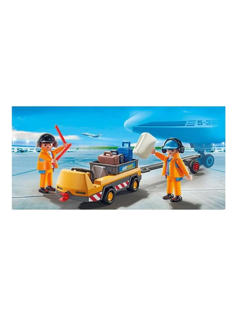 City Action Agents avec tracteur d'avion à bagages   N/A