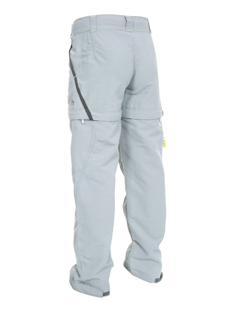 Trespass Pantalon de randonnée convertible DEFENDER Gris clair