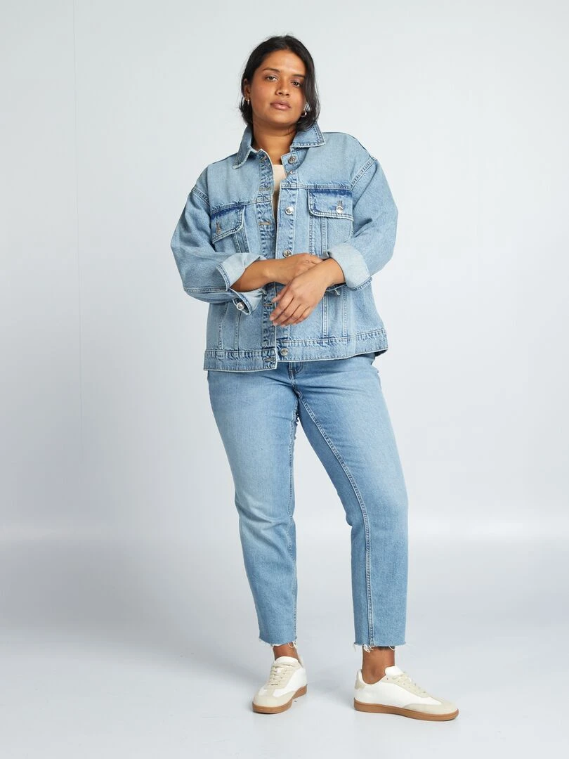 Veste en denim coupe rétro Triple stone