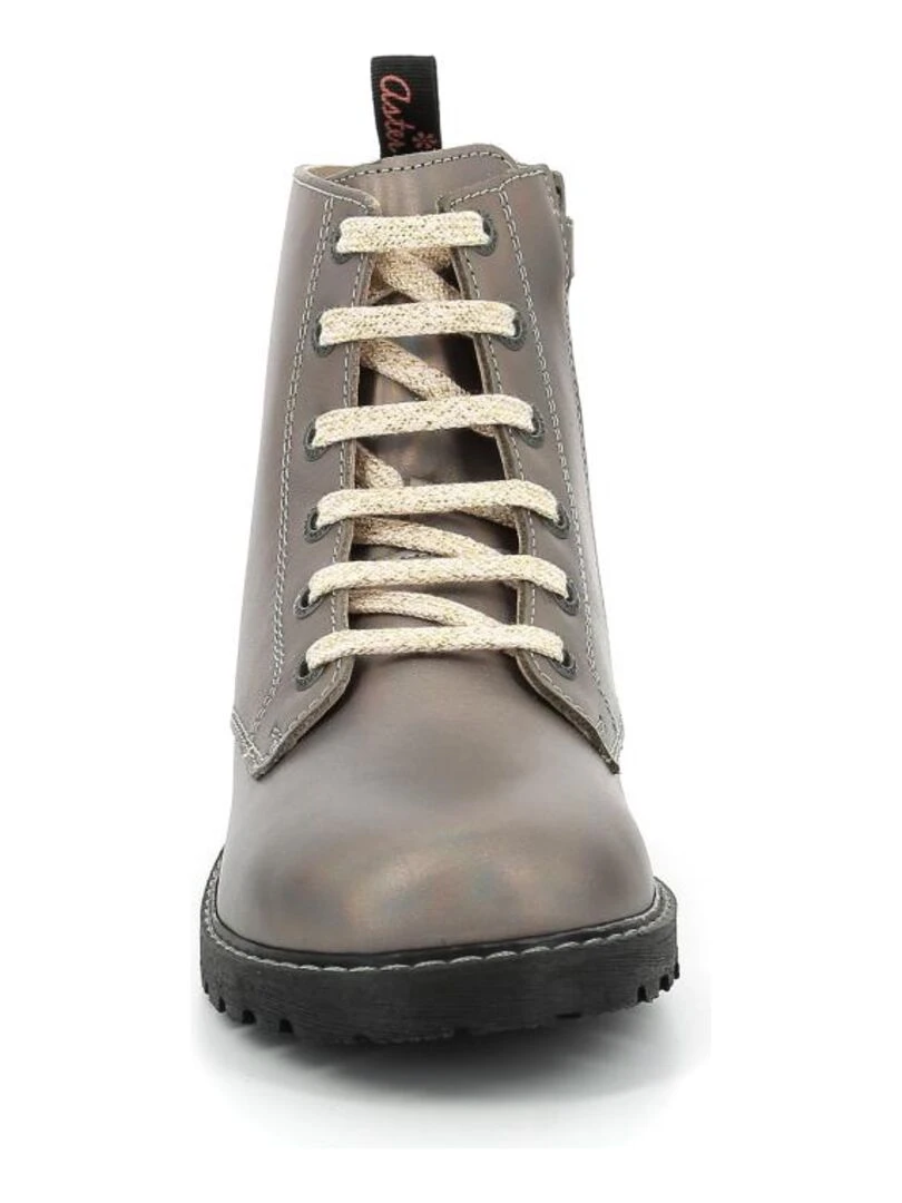 Bottillons Cuir Allica   Bronze