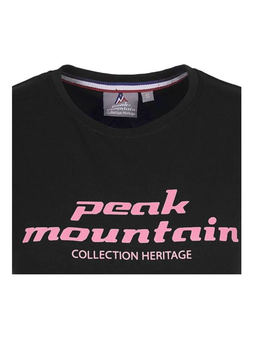 T shirt manches courtes femme ACOSMO   Noir Noir