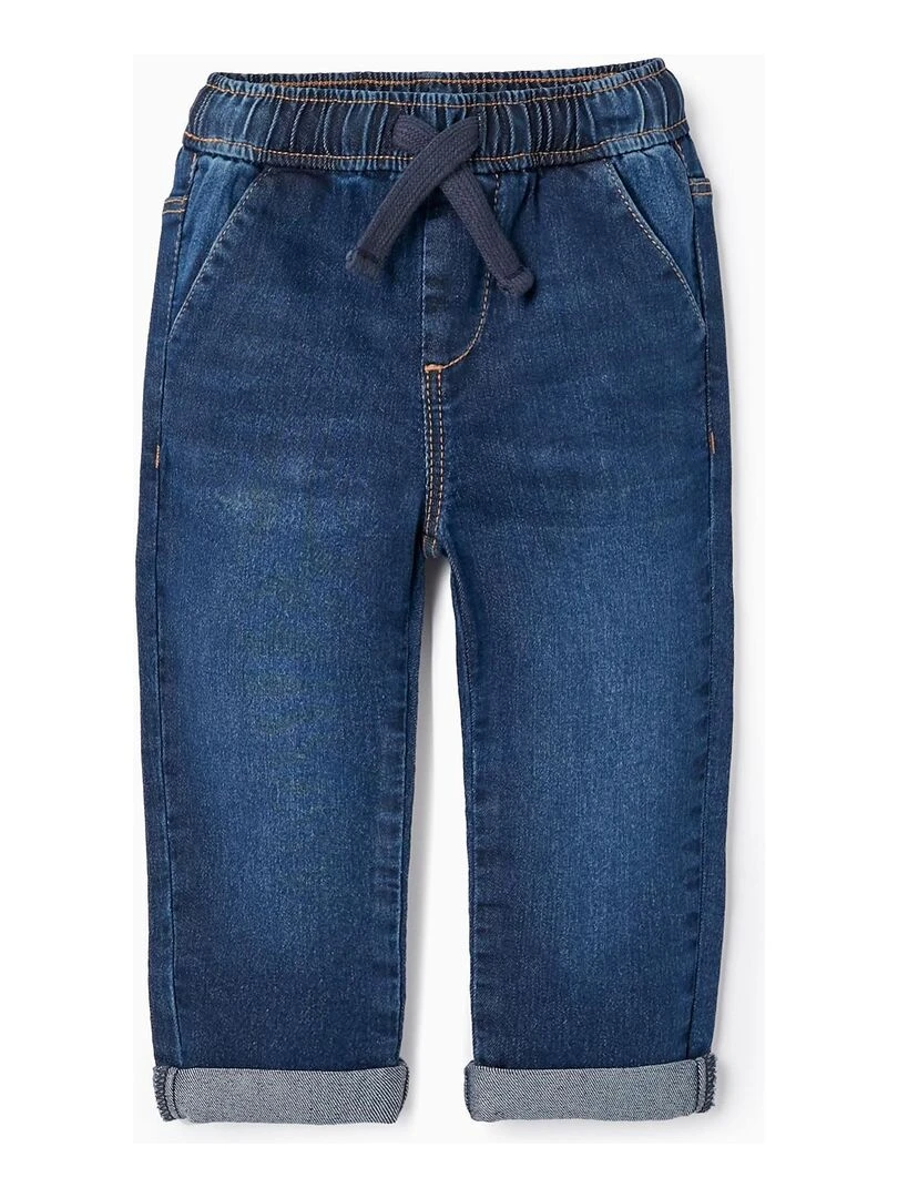 Pantalon de sport en jean pour bébé garçon NATURE TAKEOVER Bleu foncé