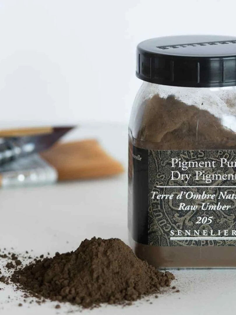Pigment pour création de peinture   pot 120 g  Terre d'ombre naturelle   N/A