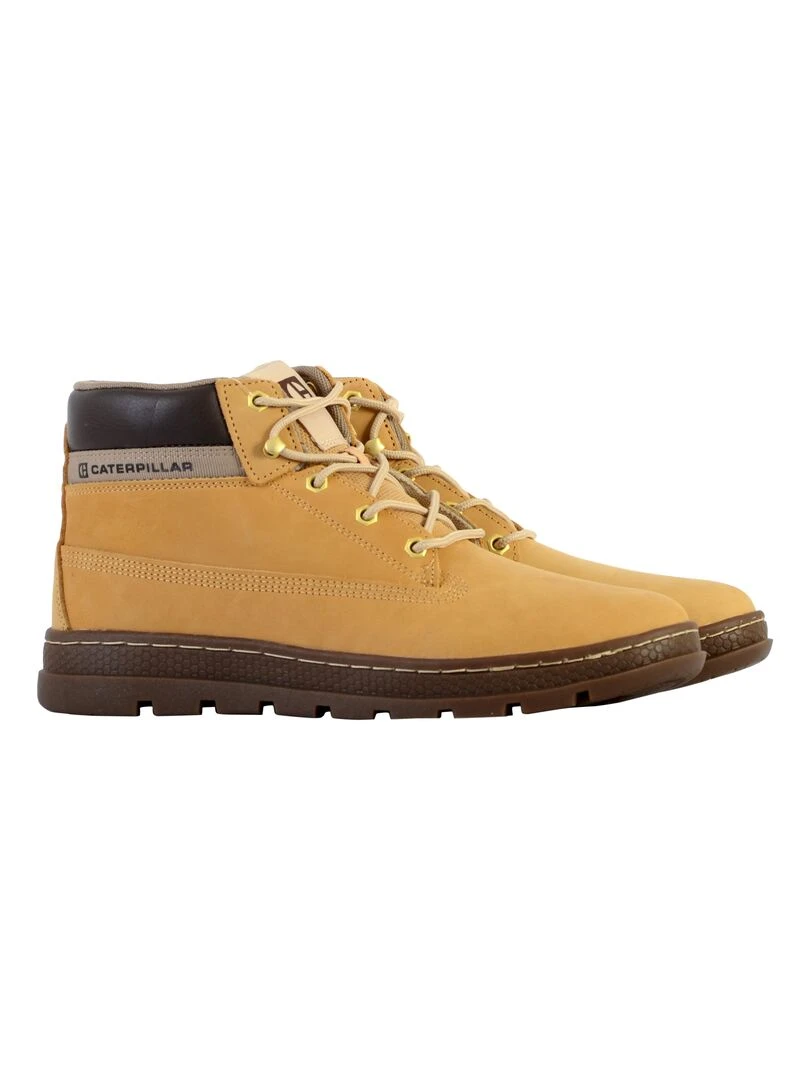 Boots Cuir Caterpillar Cite   Marron