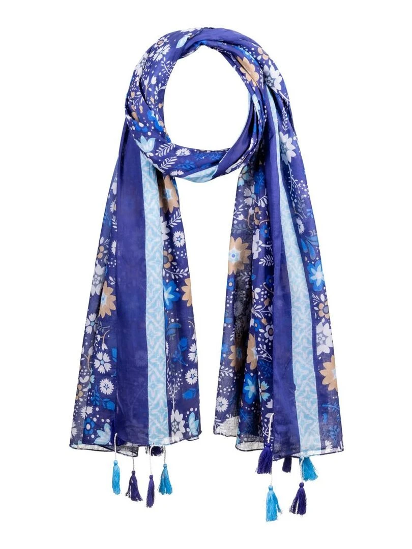 Foulard Peace Bleu