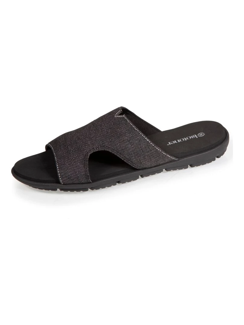 Mules Femme bandeau Noir Noir