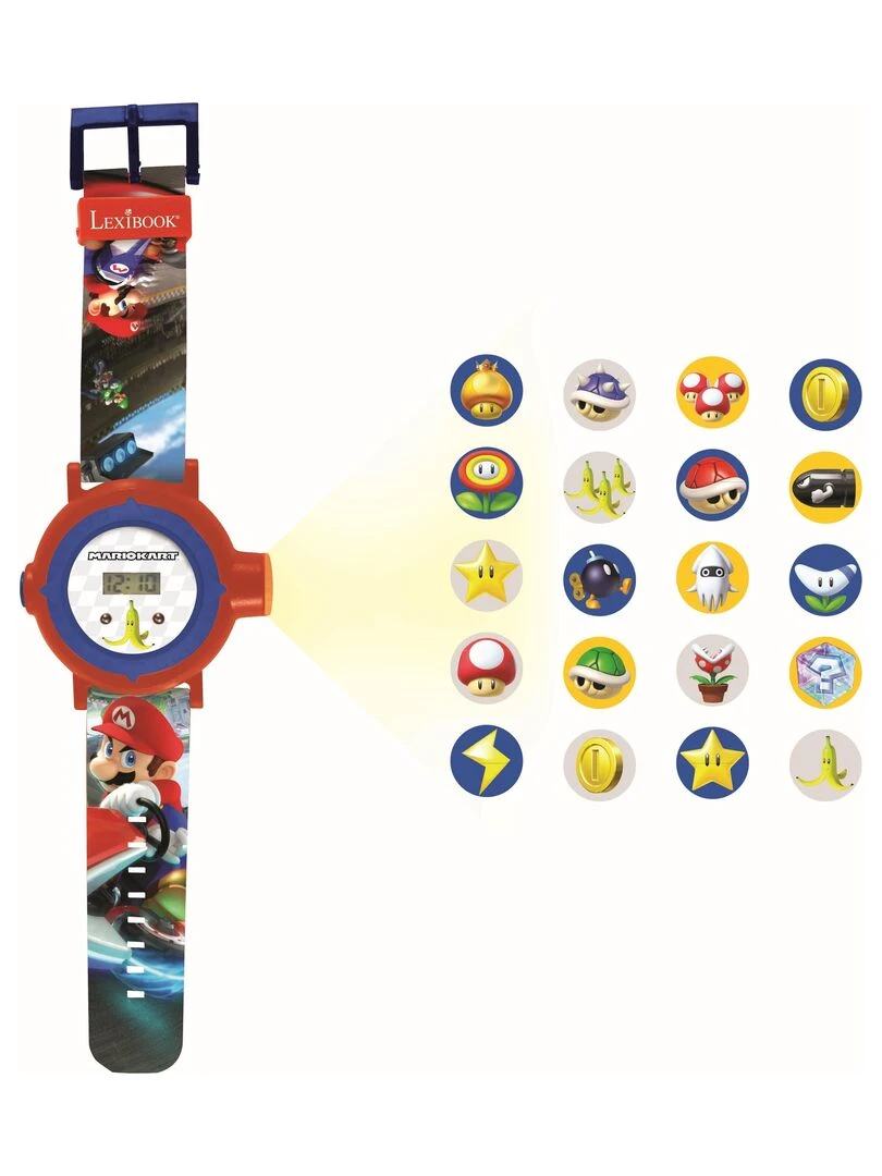 Montre Digitale Avec Projection De 20 Images Design Mario Kart   N/A