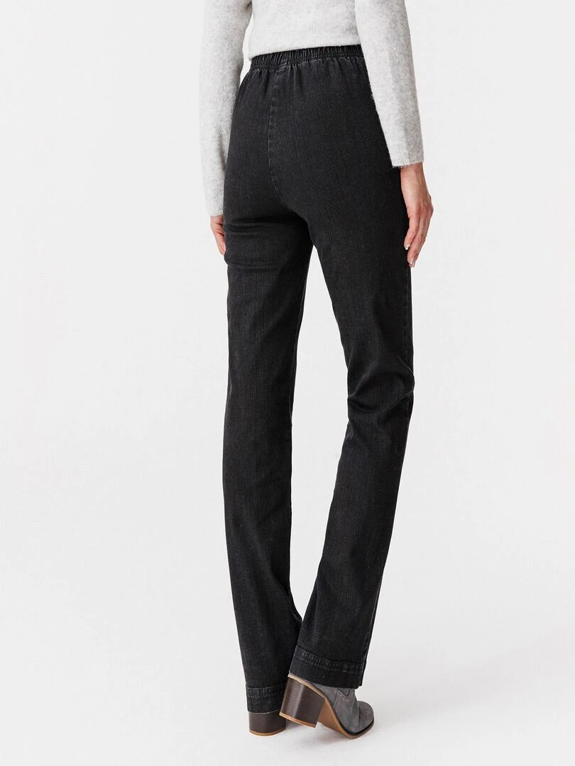 Jean effet ventre plat extensible   Damart   Noir