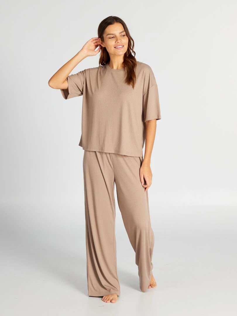 Haut de pyjama Gris