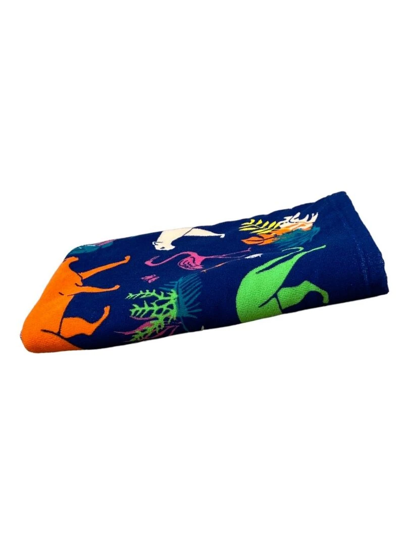Pack ponchos et serviette microfibre enfant  Junga   Bleu marine
