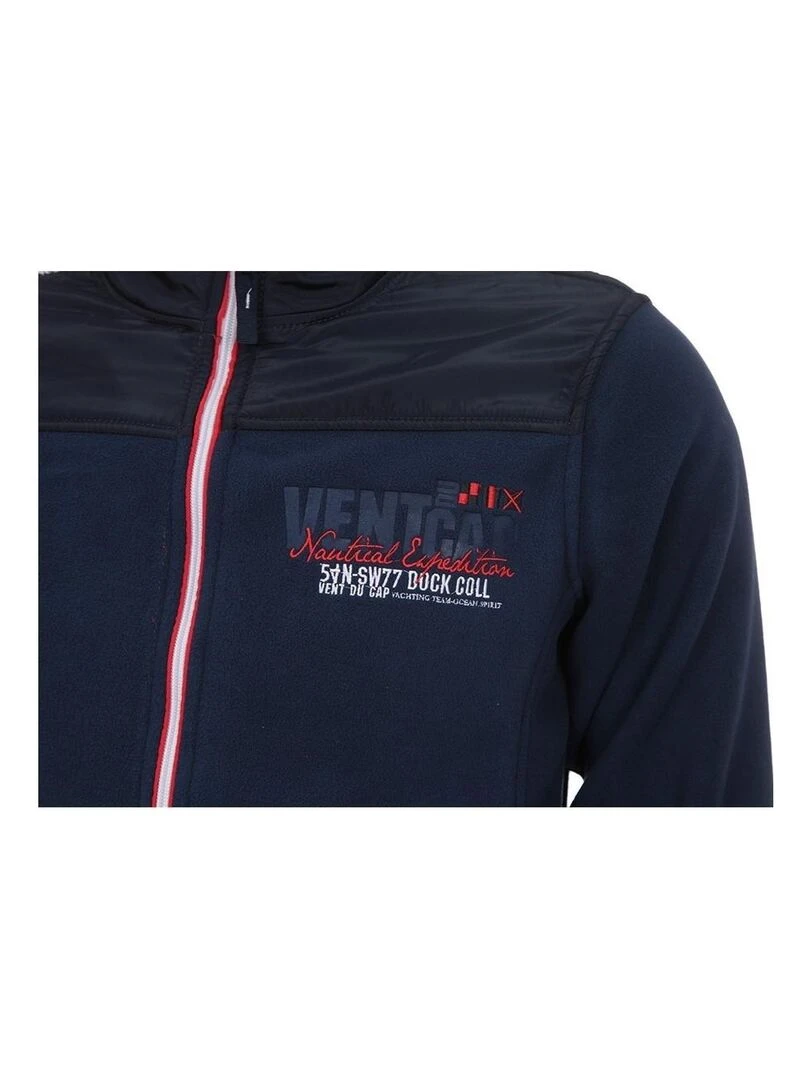 Blouson polaire homme CORTEL   VENT DU CAP   Bleu marine