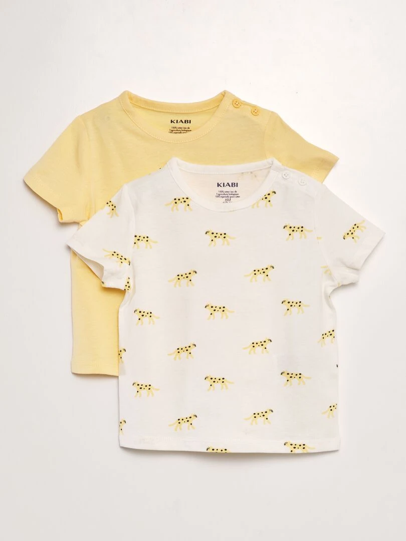 Lot de 2 t shirts Jaune