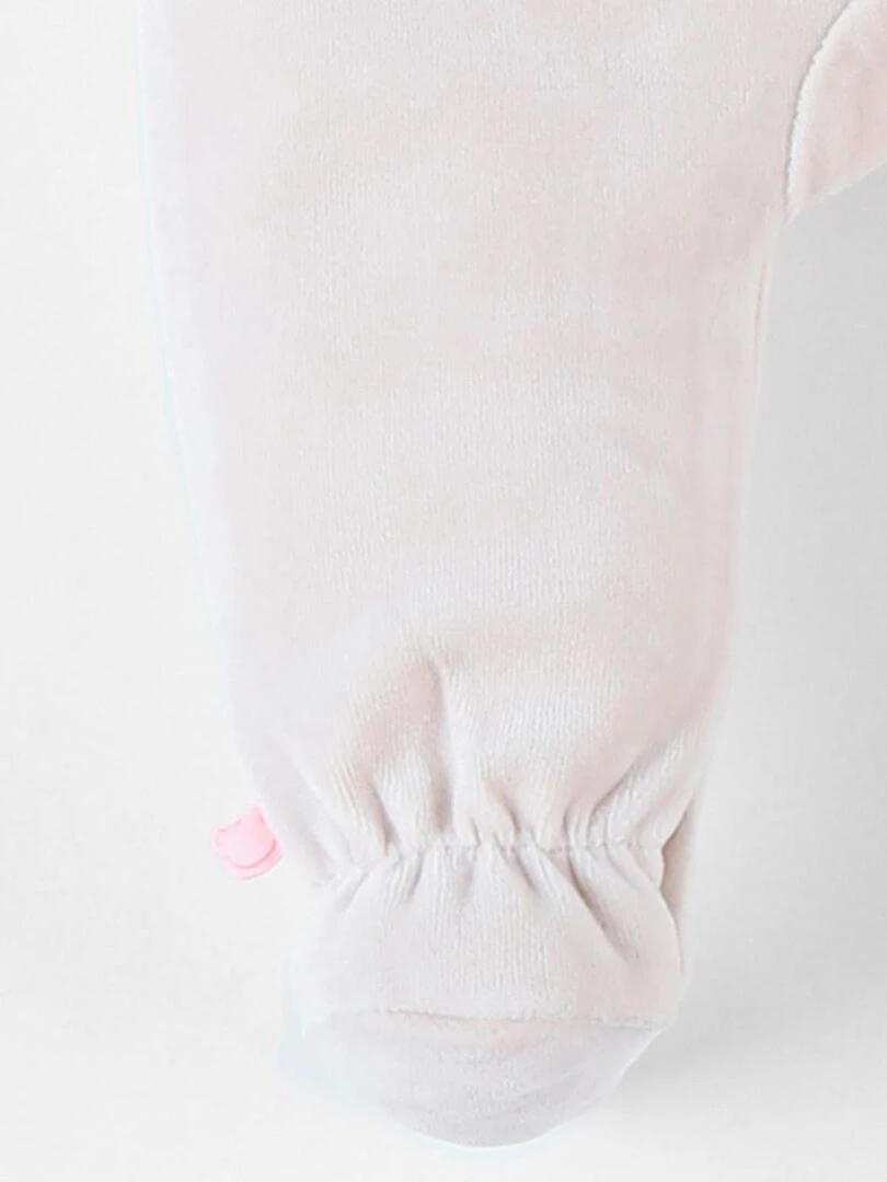 Pyjama 1 pièce en velour  clair   Noukie's   Beige