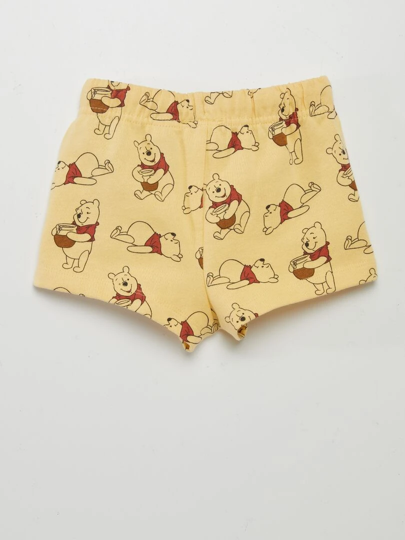 Short 'Winnie' en coton Jaune