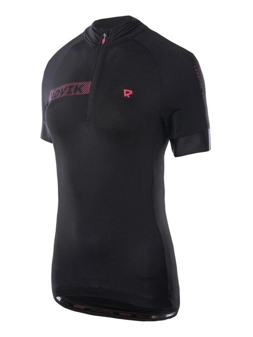 Radvik   Maillot de cyclisme ALPHA   Noir Rose